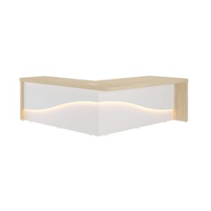 MESA TAMBURATO SUPREME LD - Carvalho/branco